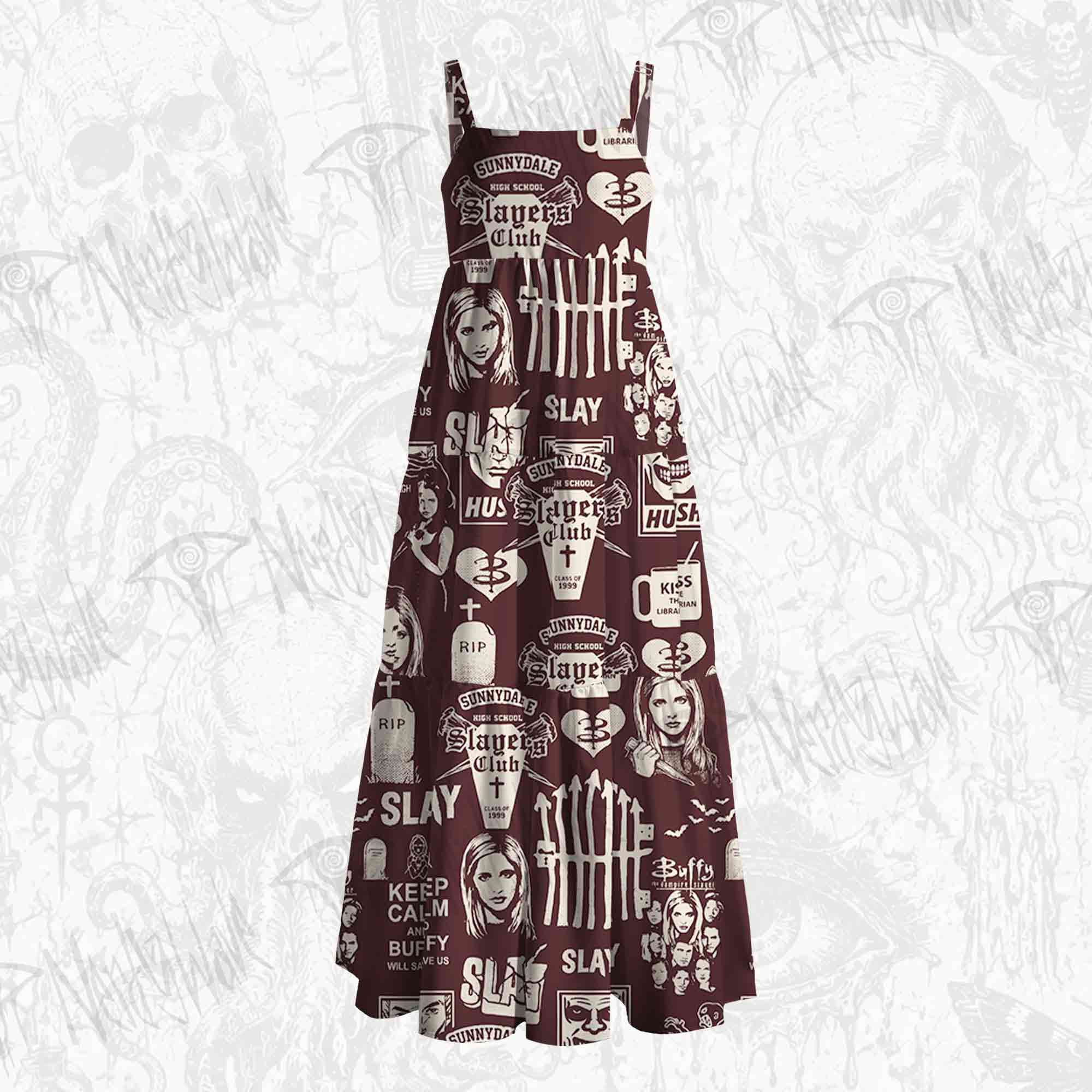 Slay Wide Straps Maxi Dress