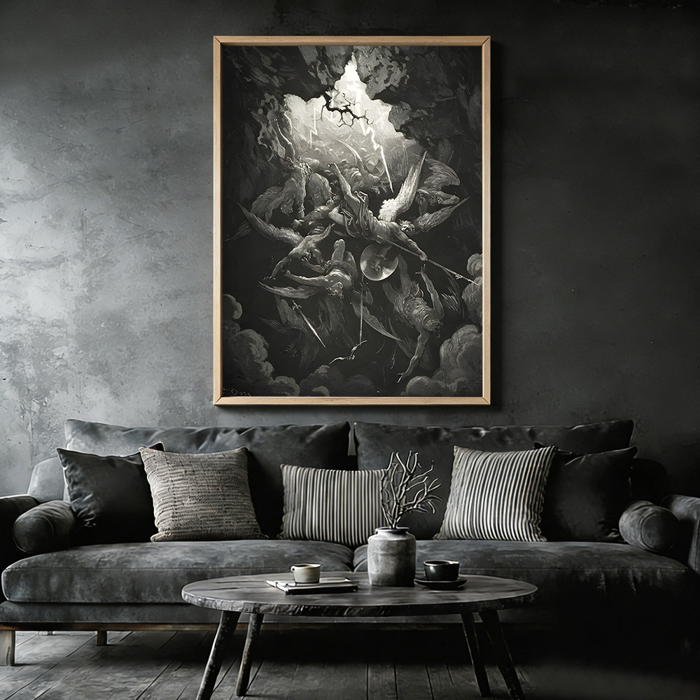 The Mouth of Hell Framed Canvas Print