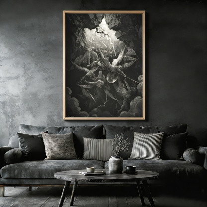 The Mouth of Hell Framed Canvas Print
