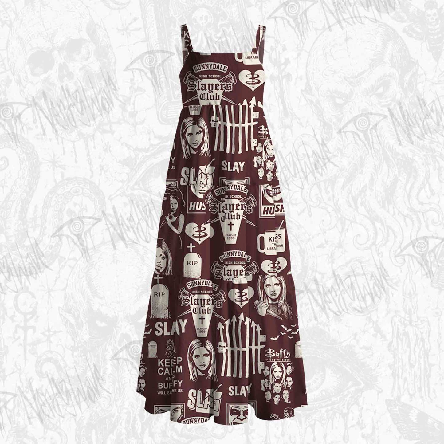 Slay Wide Straps Maxi Dress