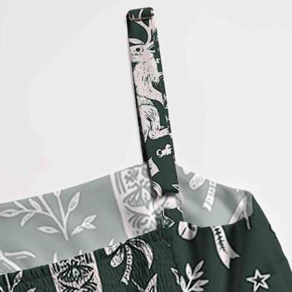 Cryptids Wide Straps Maxi Dress