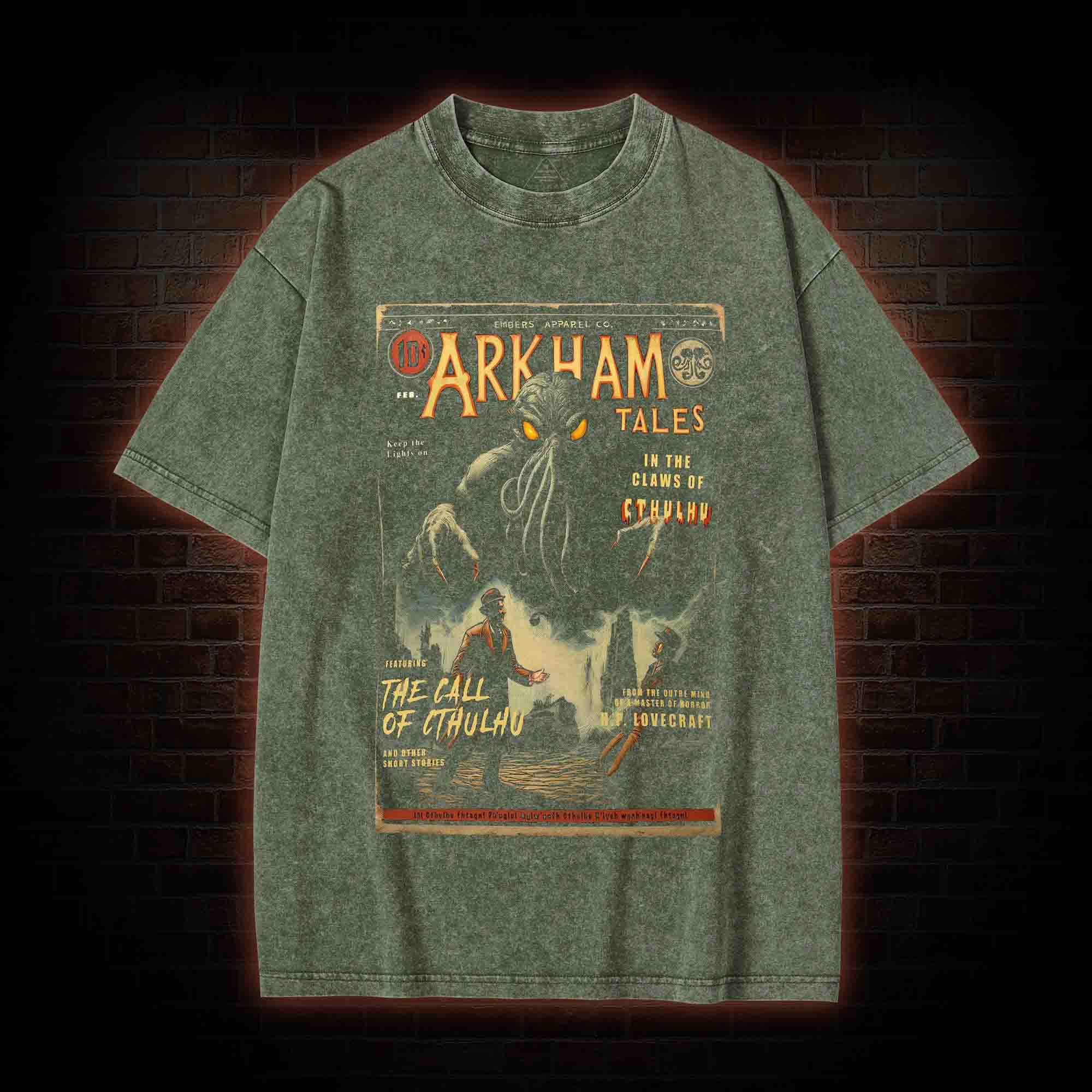 The Call of Cthulhu Washed T-shirt