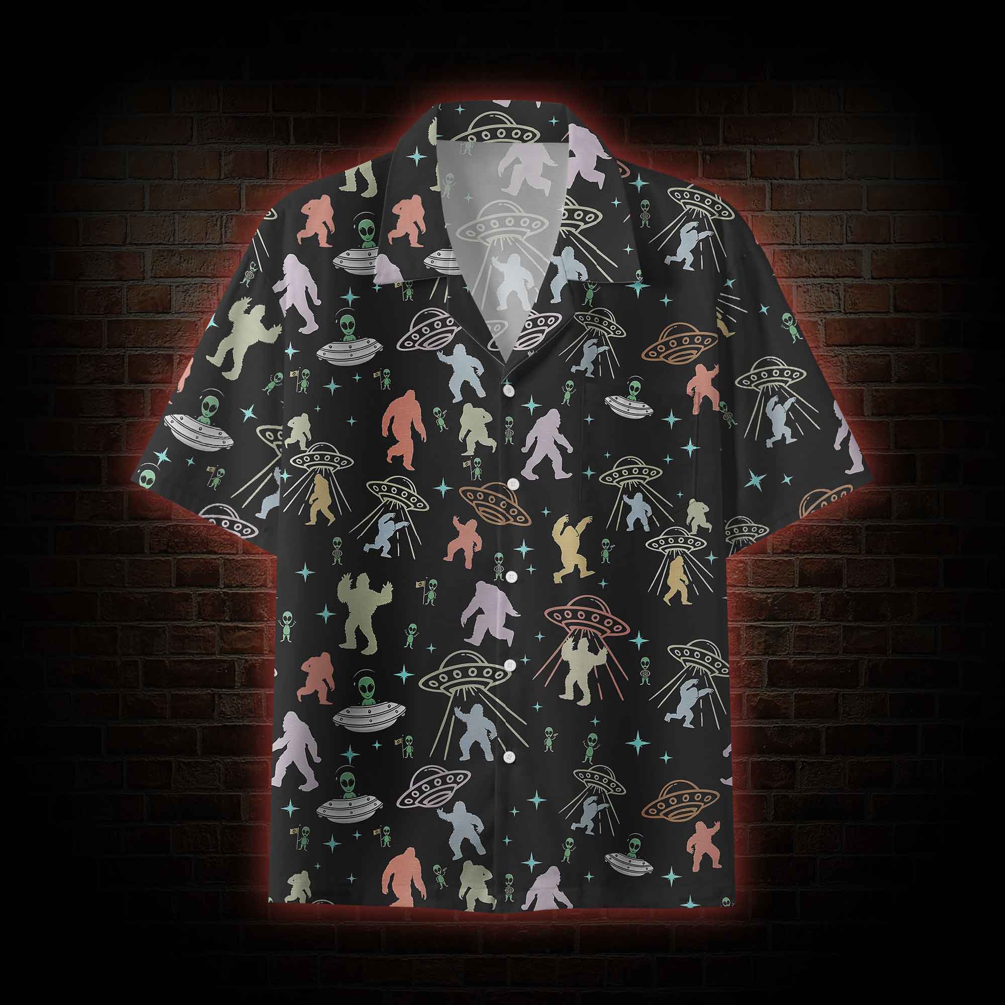 Bigfoot and Alien Party Shirt