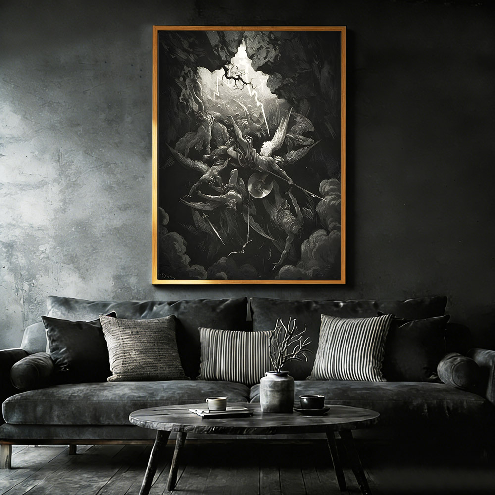 The Mouth of Hell Framed Canvas Print
