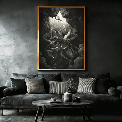 The Mouth of Hell Framed Canvas Print