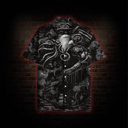 Cthulhu Mythic Octopus Monster Hawaiian Shirt