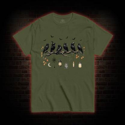 Black Crow Halloween T-shirt