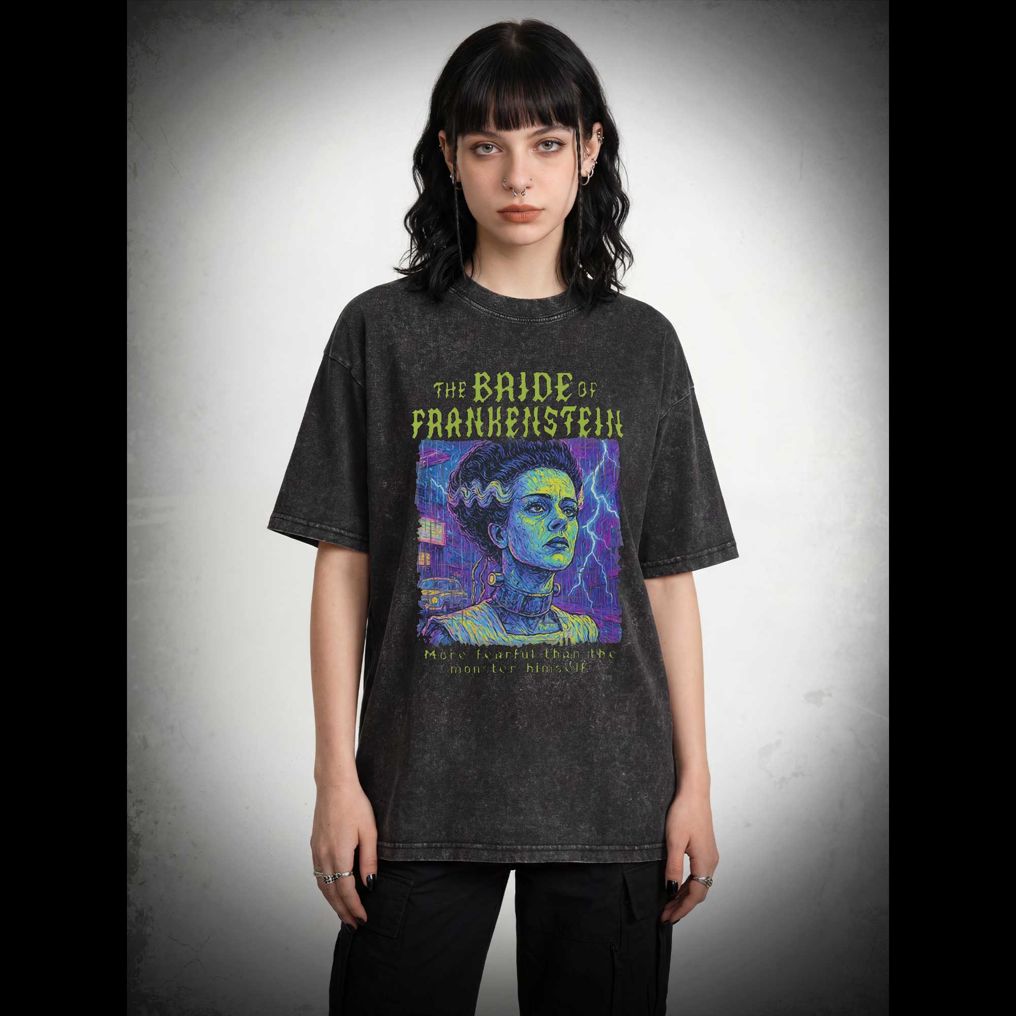 Bride of Frankenstein Washed T-shirt