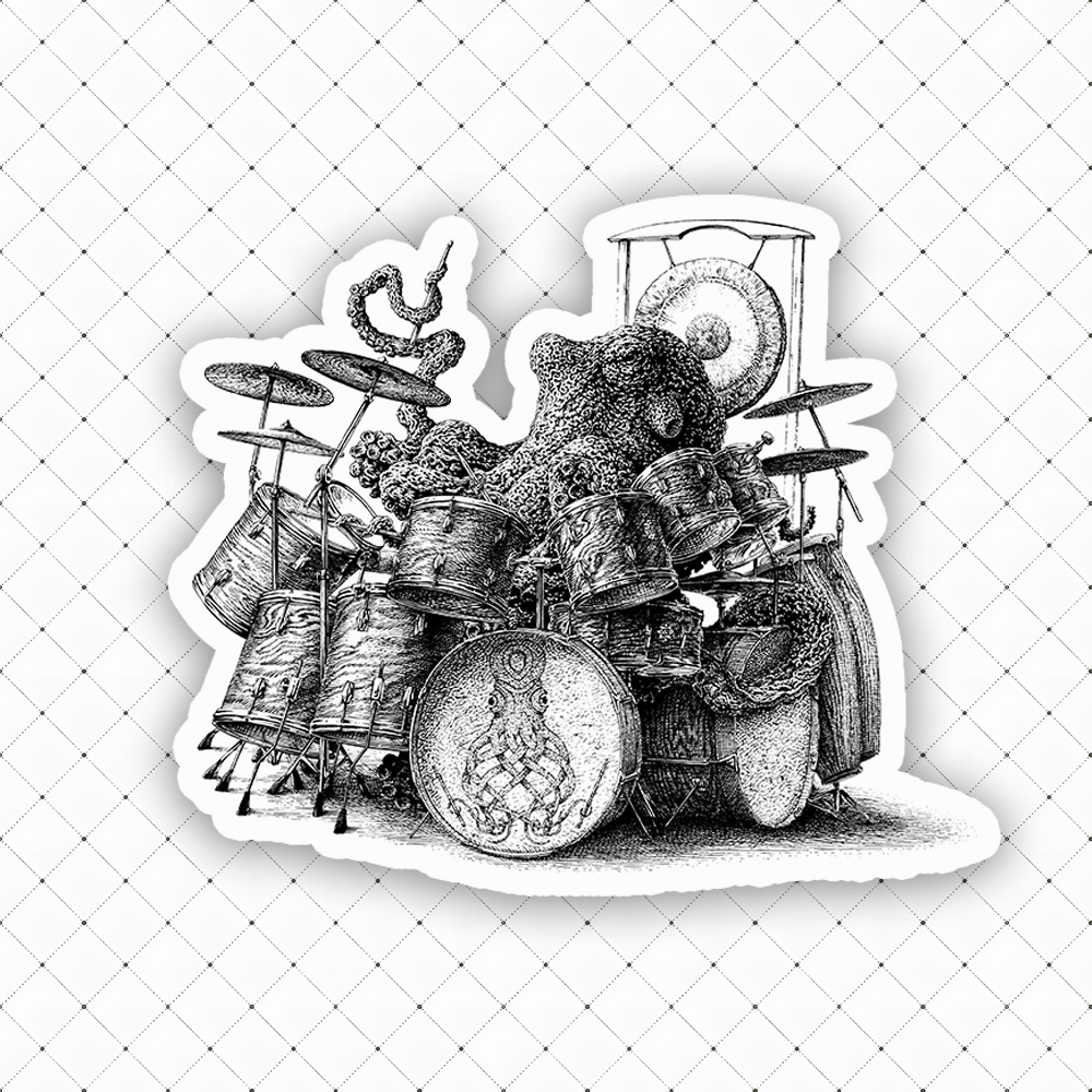 Octodrummer Sticker