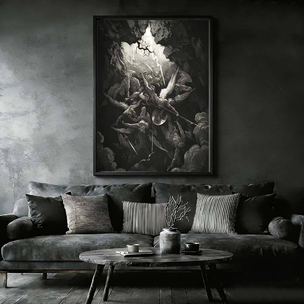 The Mouth of Hell Framed Canvas Print