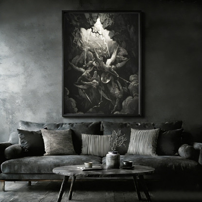 The Mouth of Hell Framed Canvas Print