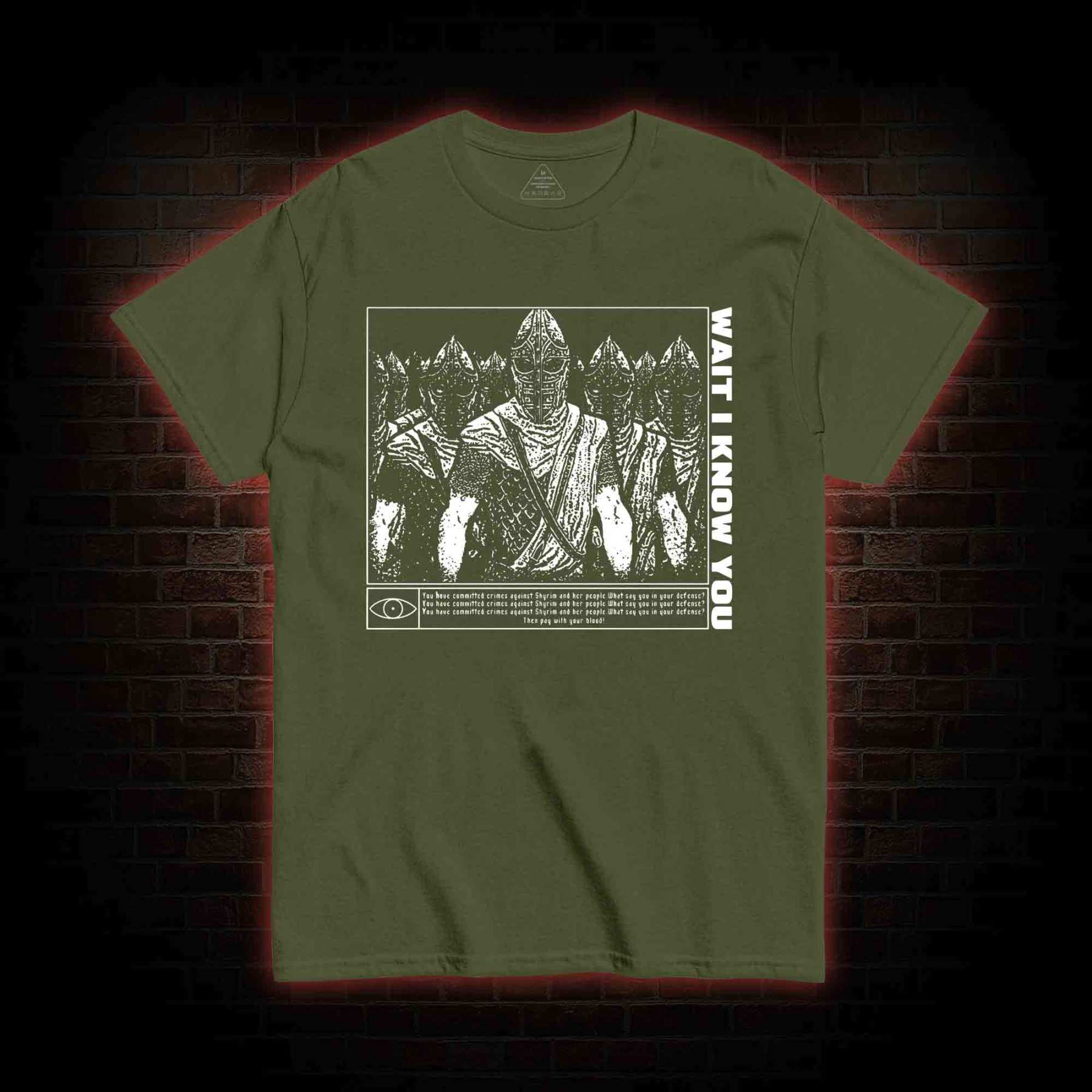 Wait I Know You. Skyrim Themed T-shirt