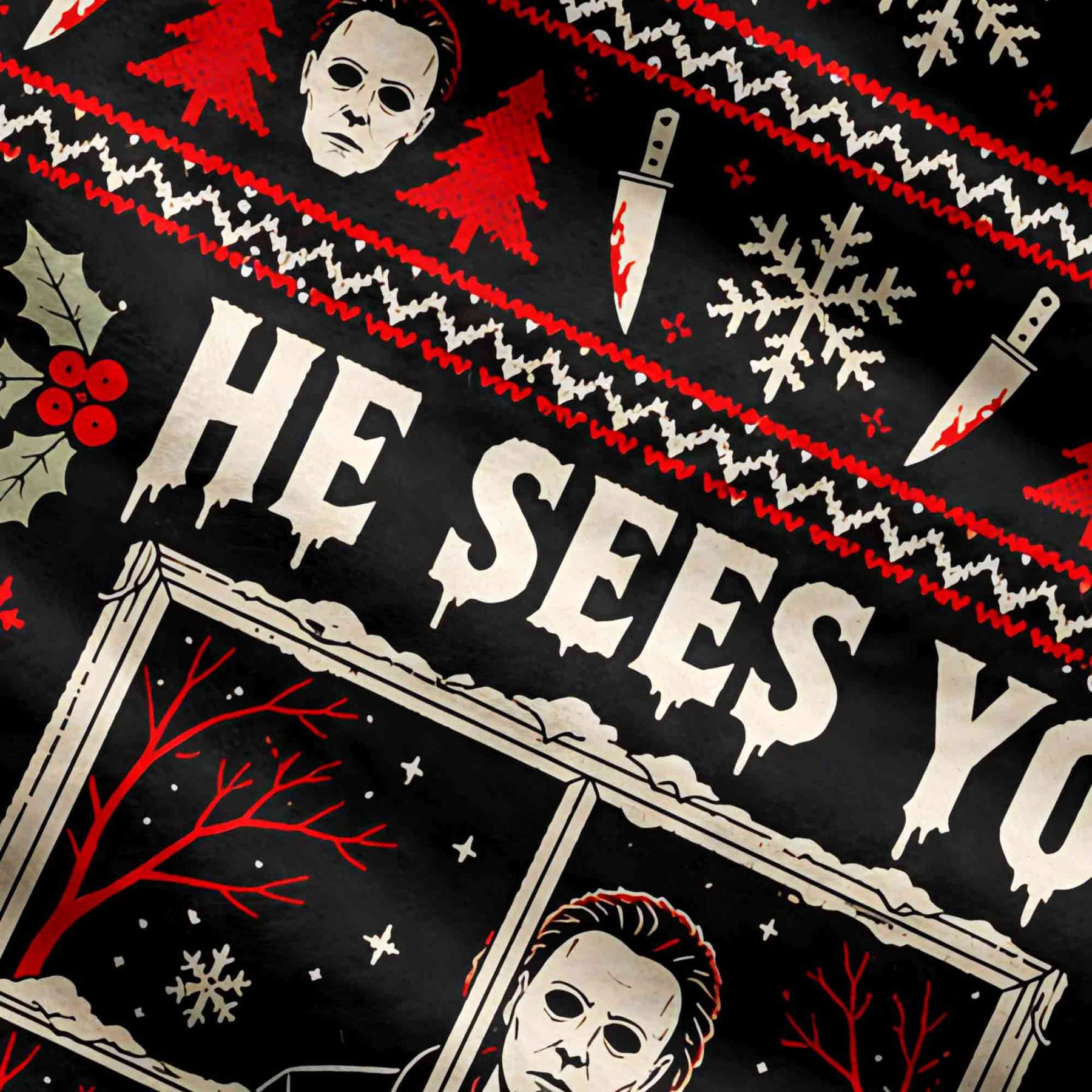 Horror He Sees You When You'er Sleeping Ugly Sweatshirts