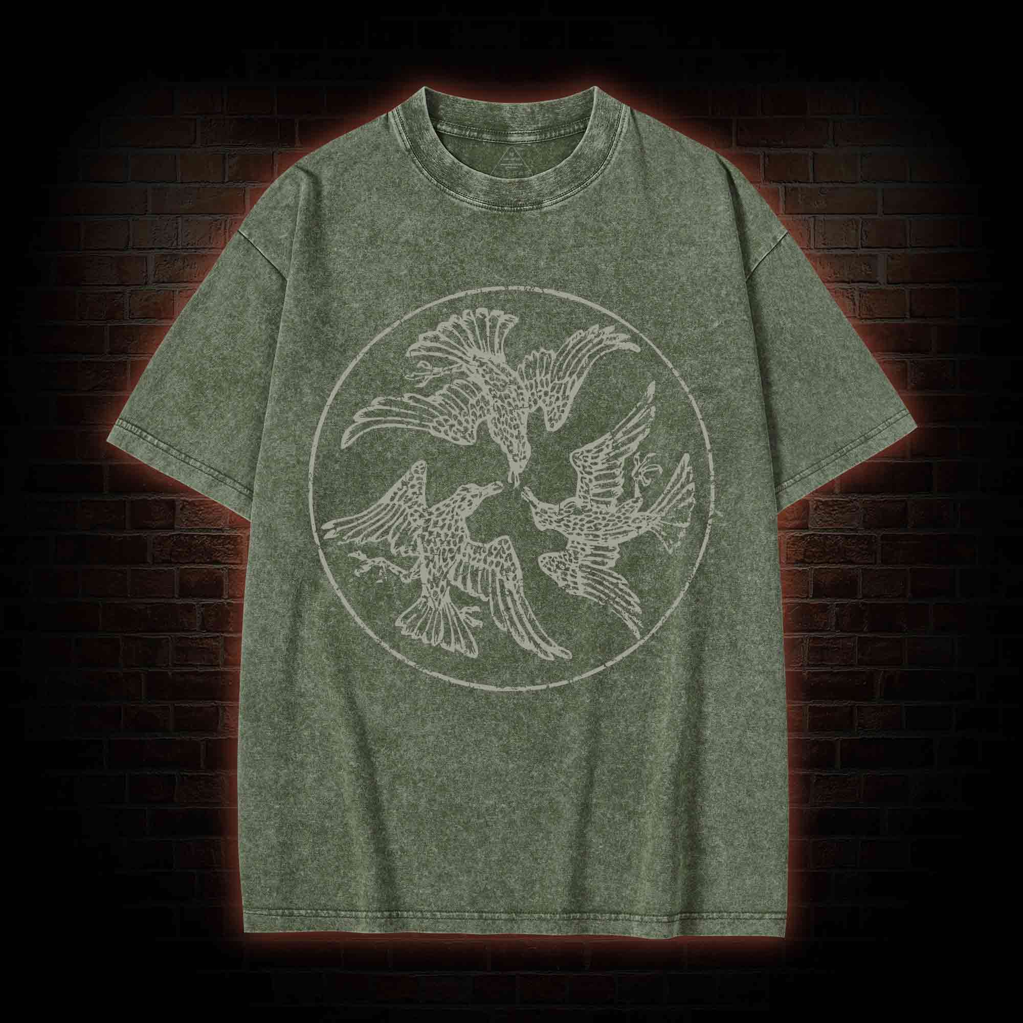 Three Ravens Washed T-shirt