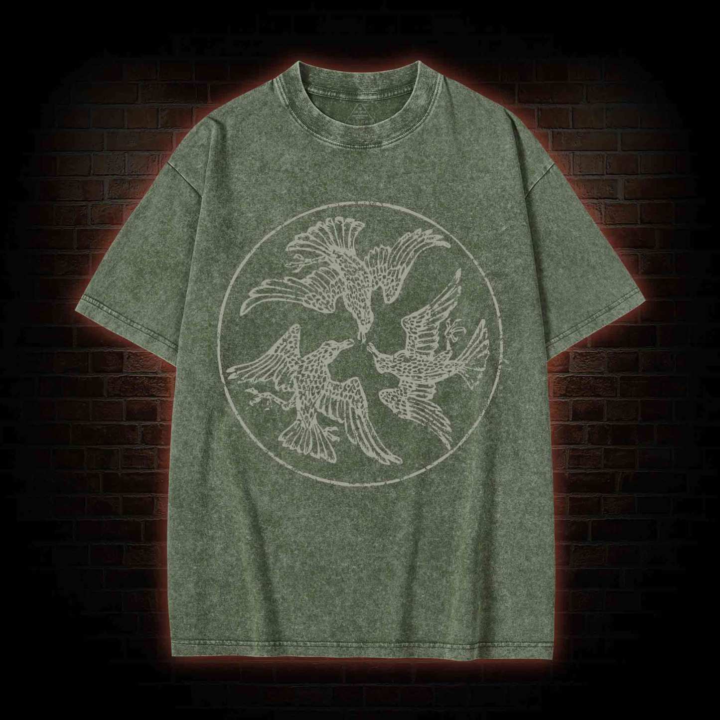 Three Ravens Washed T-shirt