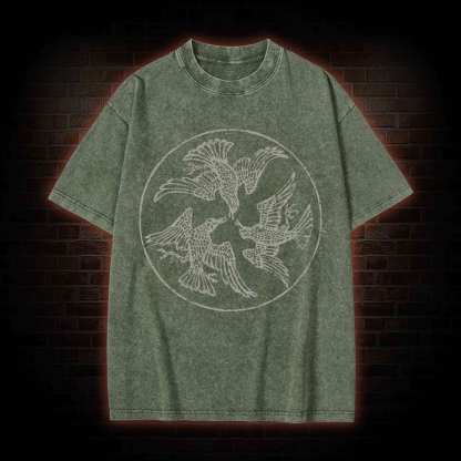 Three Ravens Washed T-shirt