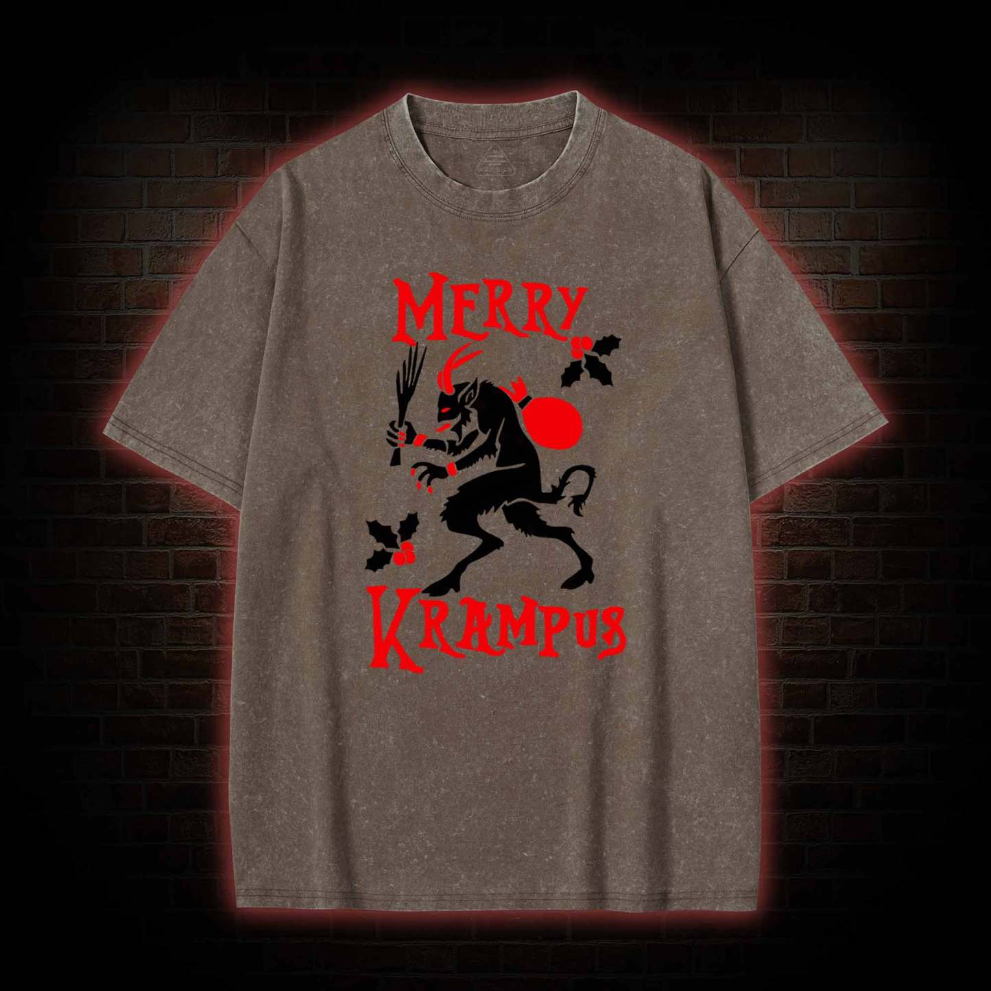 Krampus Creepmas Washed T-shirt