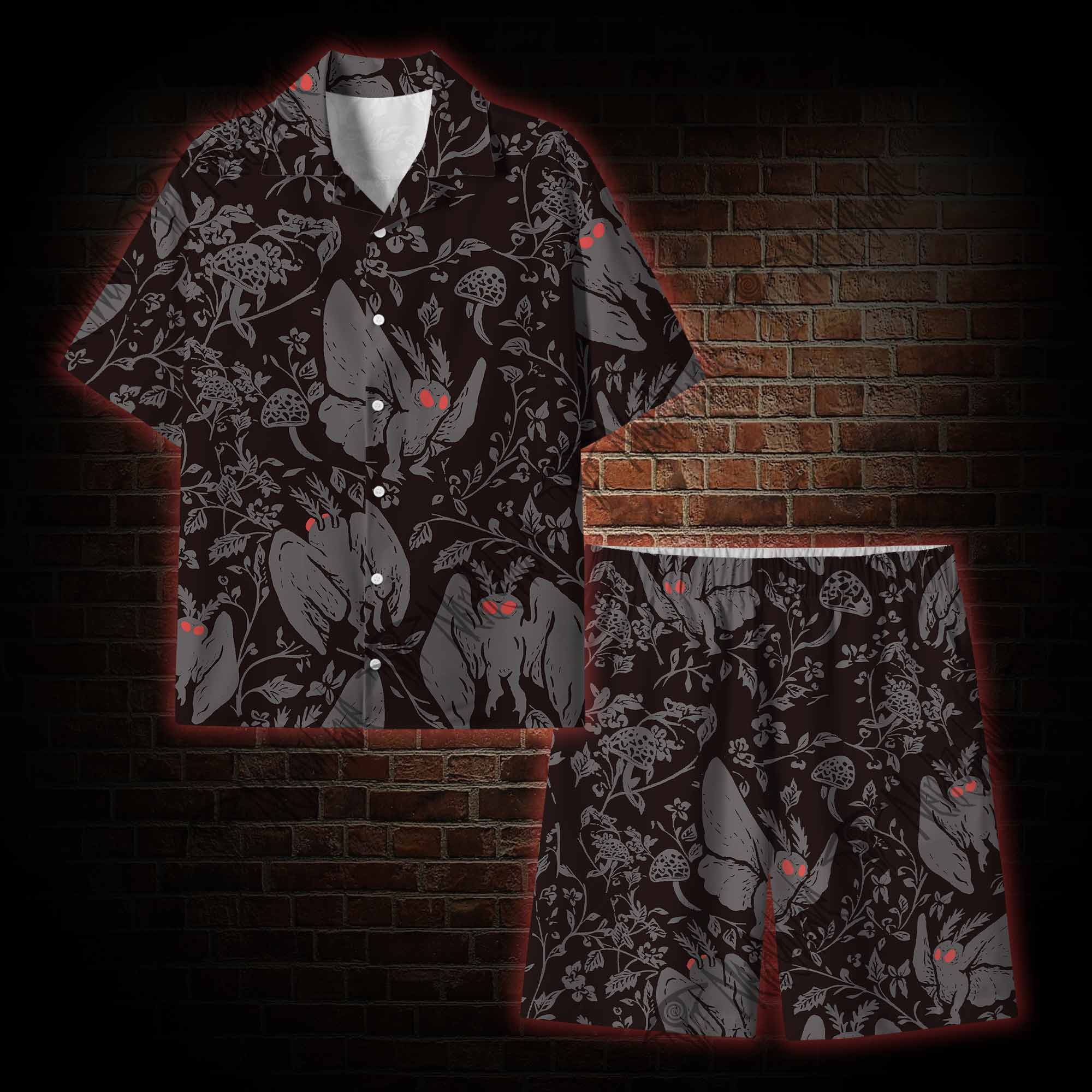 Mothman in the Jungle Lightweight Hawaiian Shirt