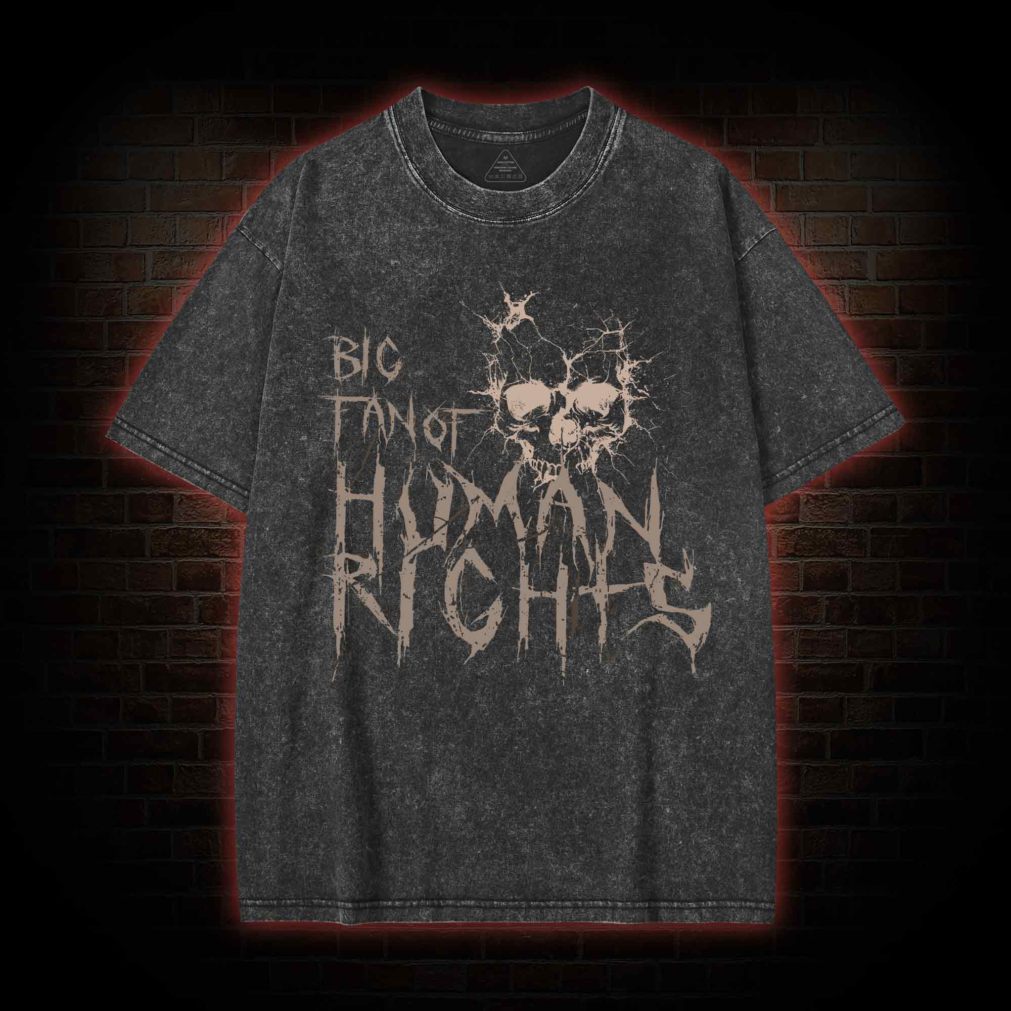 Big Fan of Human Rights Washed T-shirt