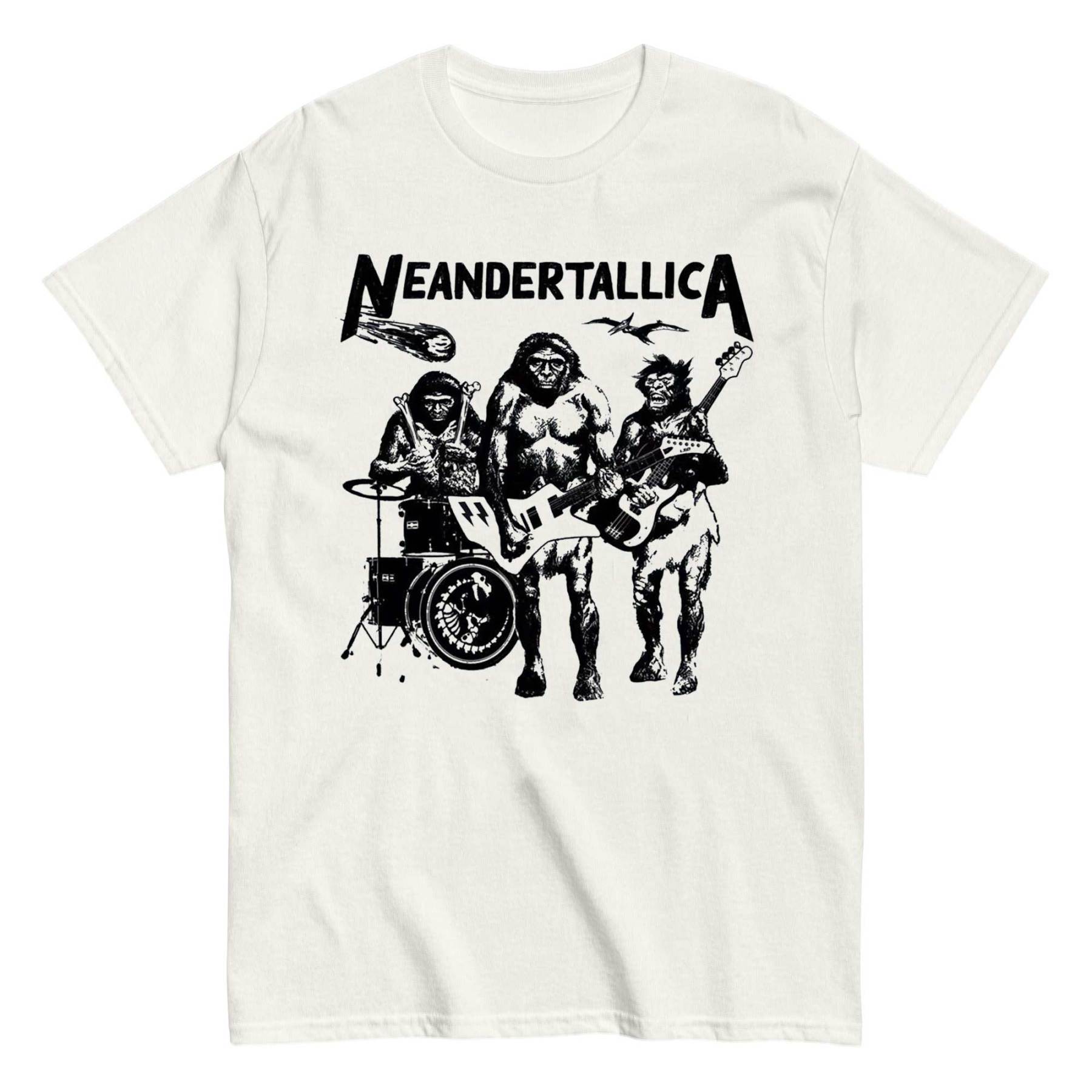 Neandertallica Vintage Rock T-Shirt 