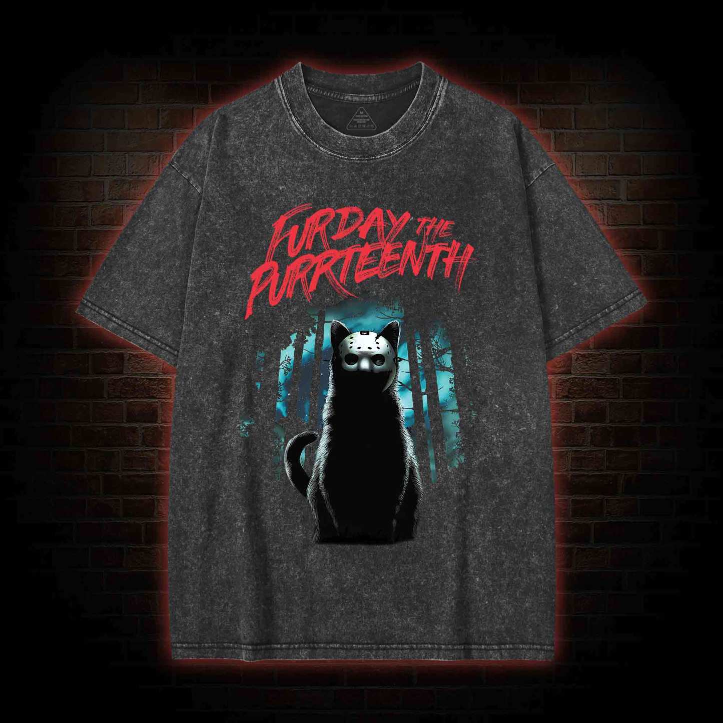 Furday The Purrteenth Washed T-shirt