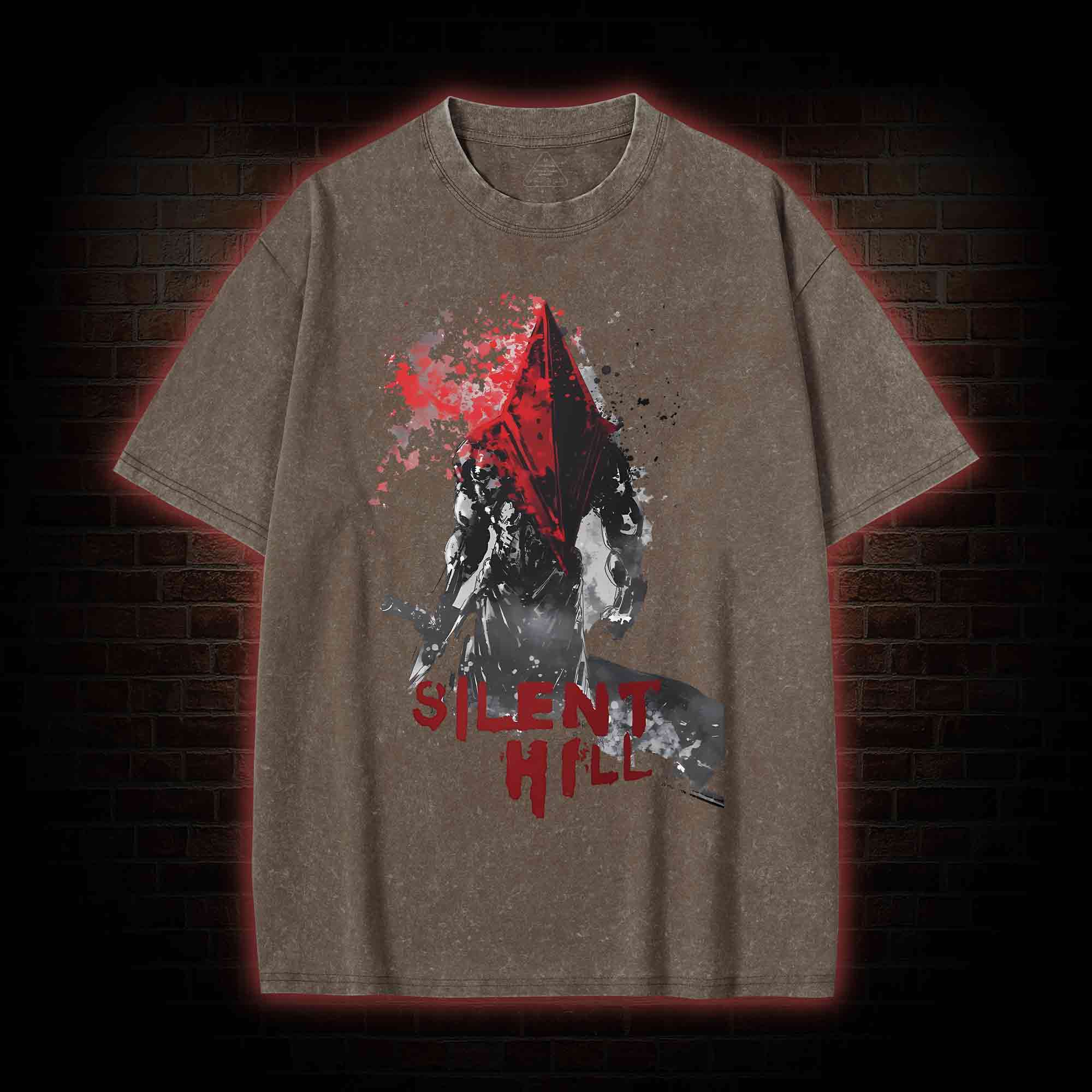 Red Pyramid Thing Washed T-shirt