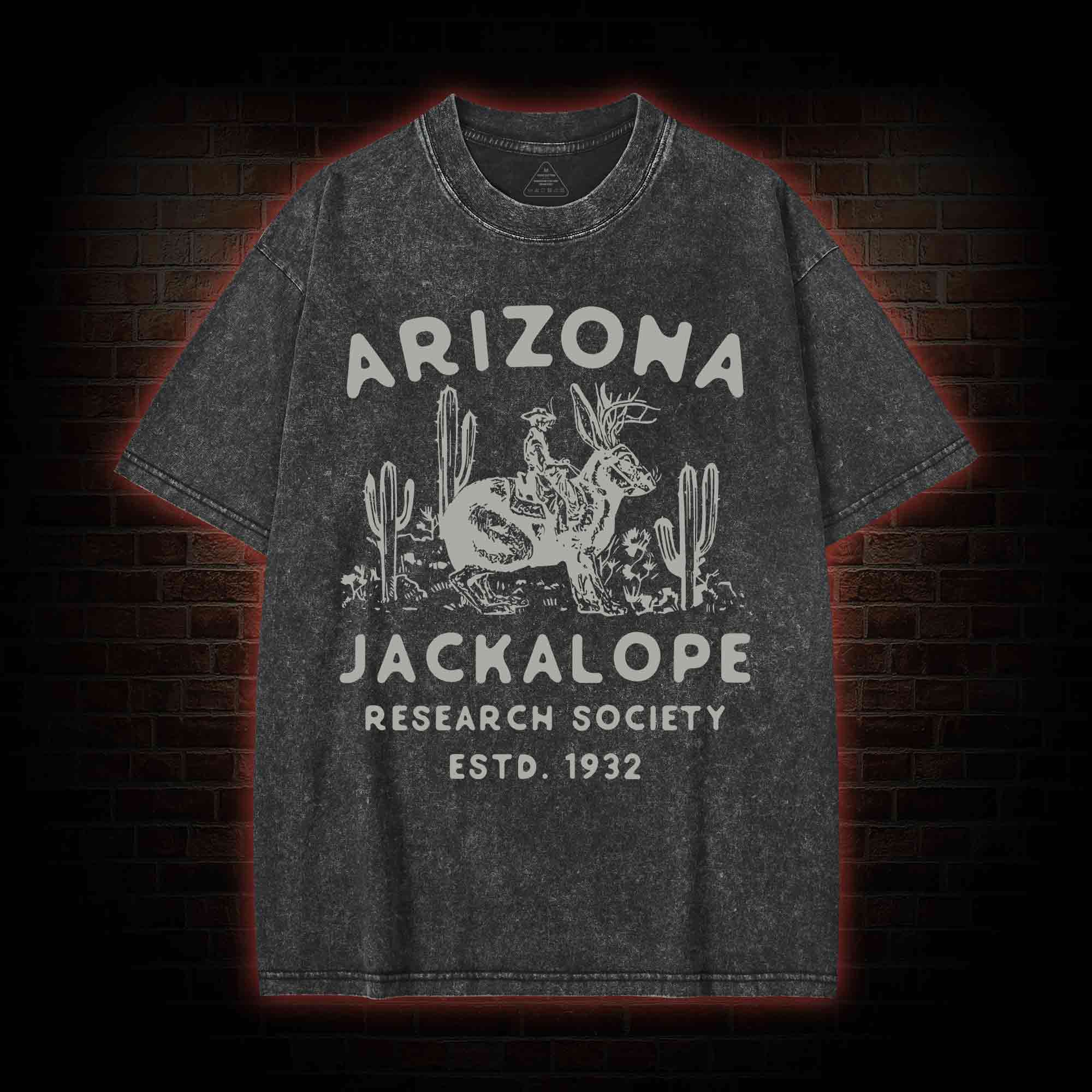 Arizona Jackalope Research Society Washed T-shirt