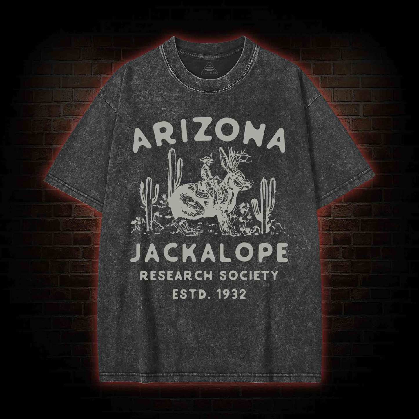 Arizona Jackalope Research Society Washed T-shirt