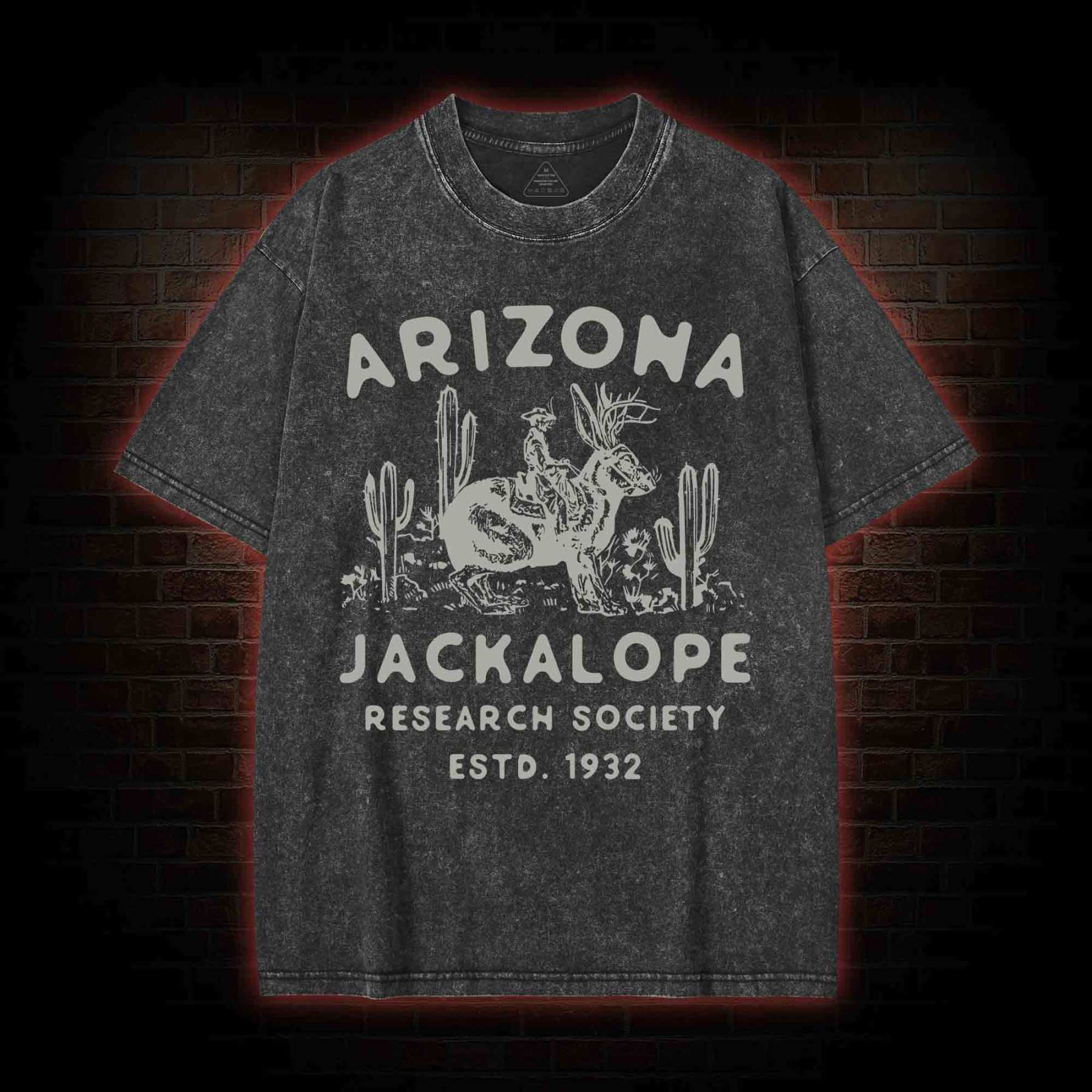 Arizona Jackalope Research Society Washed T-shirt