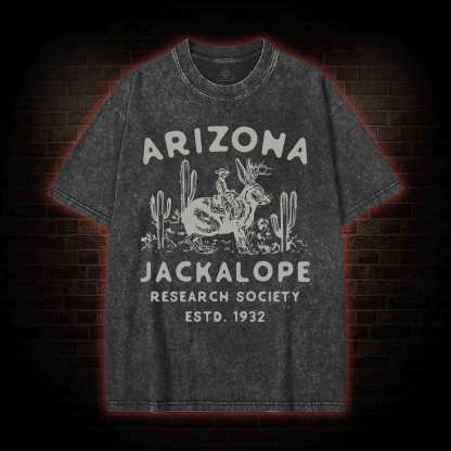 Arizona Jackalope Research Society Washed T-shirt
