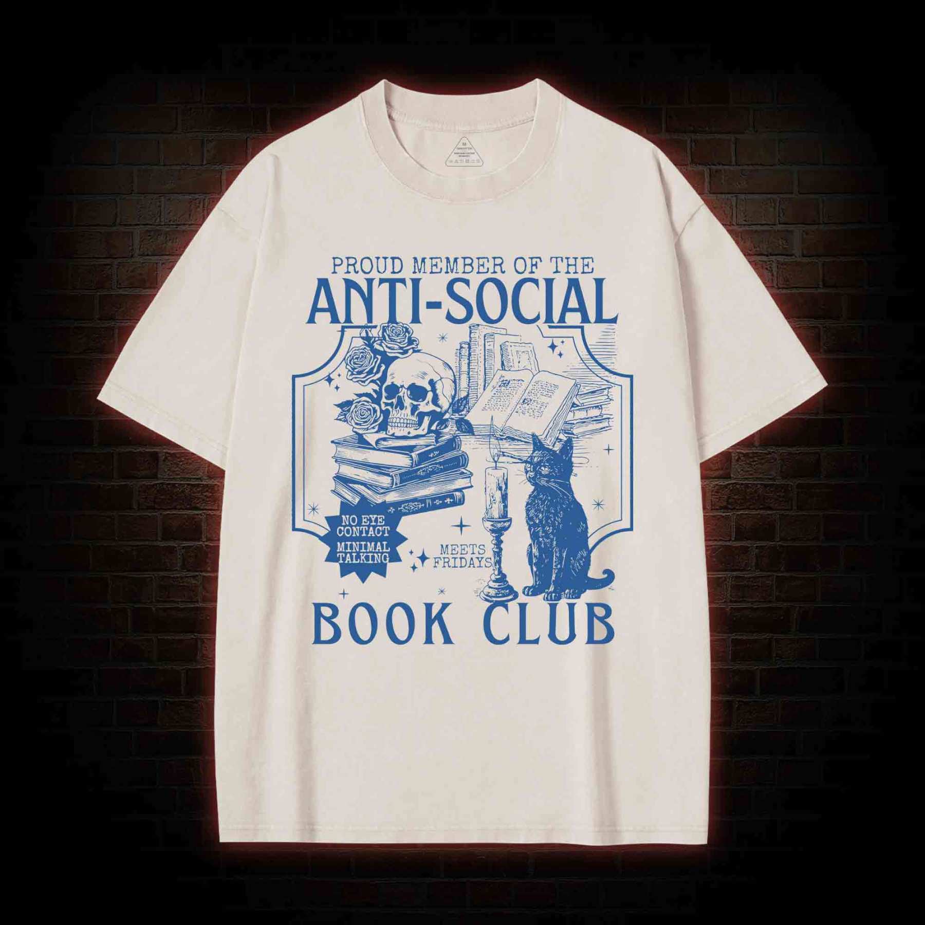 Anti-Social Book Club Washed T-shirt