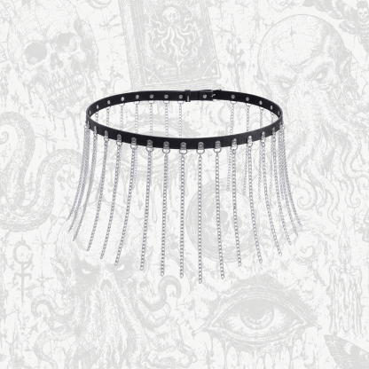 Punk Chain PU Leather Waist Chain Belt