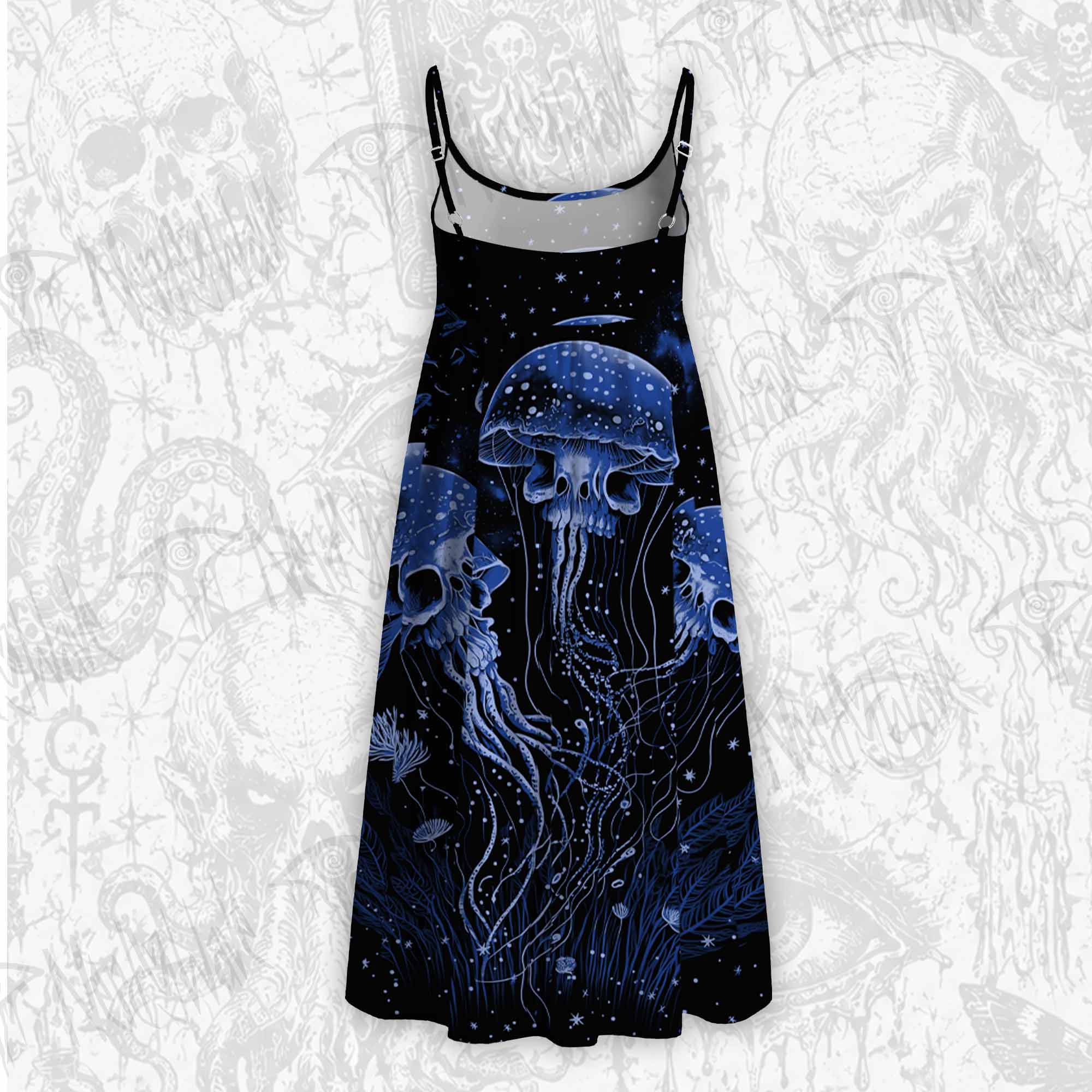 Cosmic Jellyfish Strap Midi Sundress