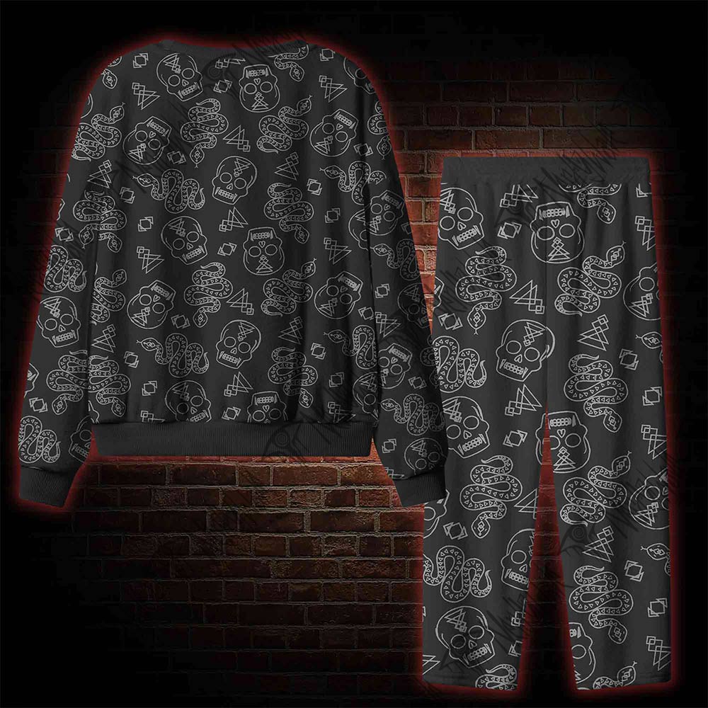 Skull and Snake Cozy Pajama Sets
