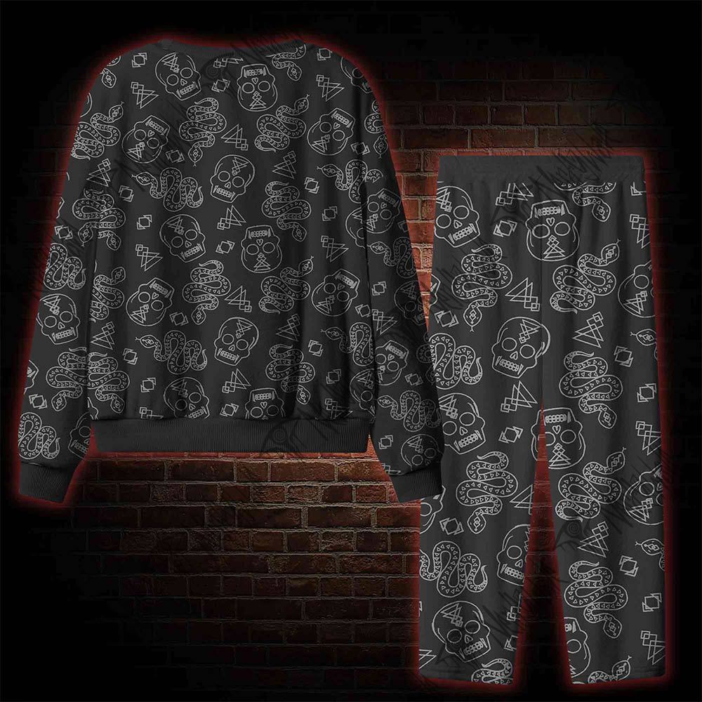 Skull and Snake Cozy Pajama Sets