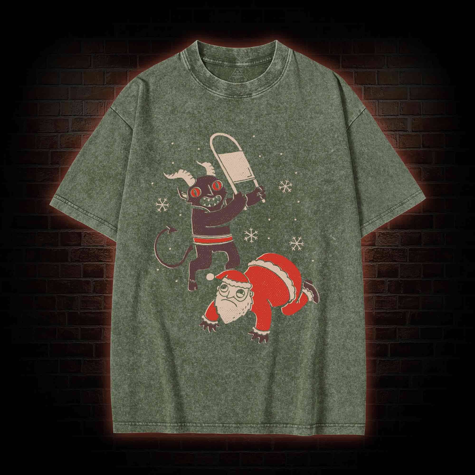 Not Today Santa Washed T-shirt