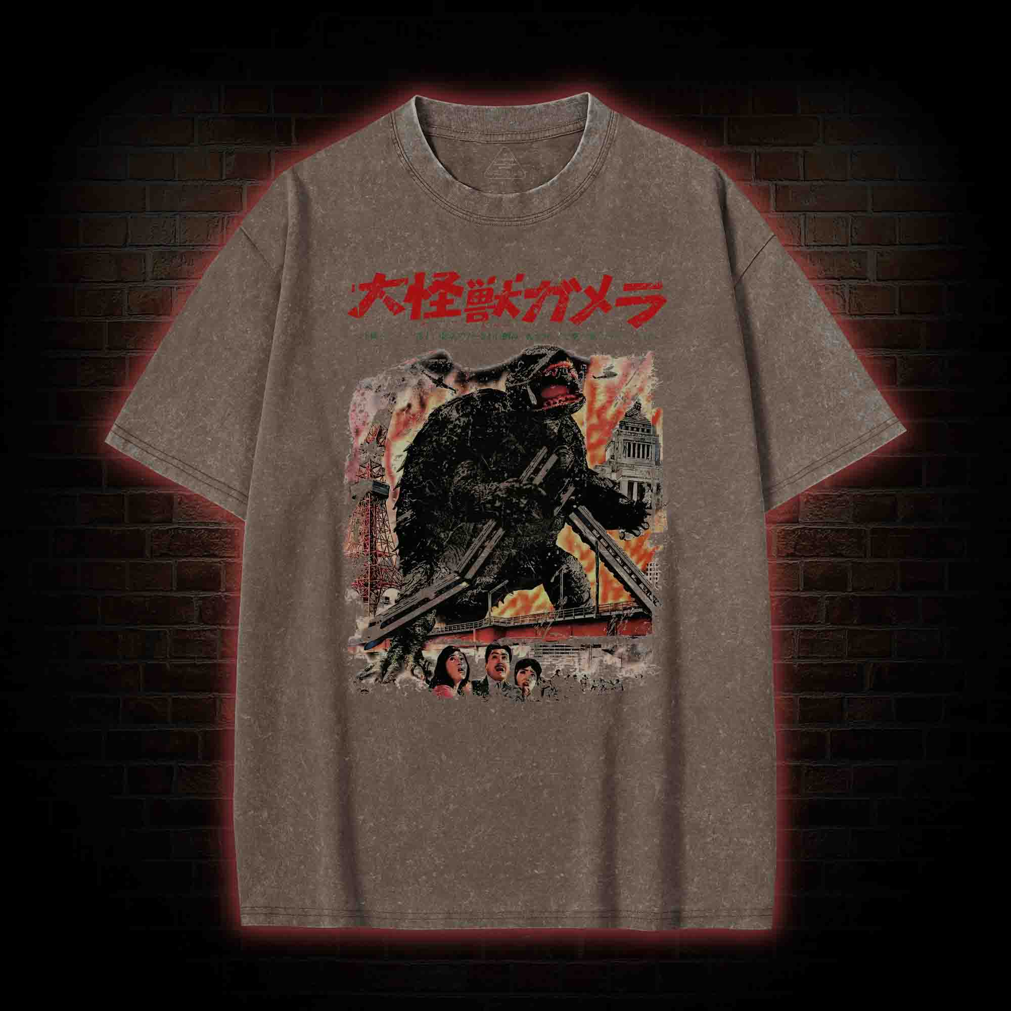 Giant Flying Turtle Washed T-shirt