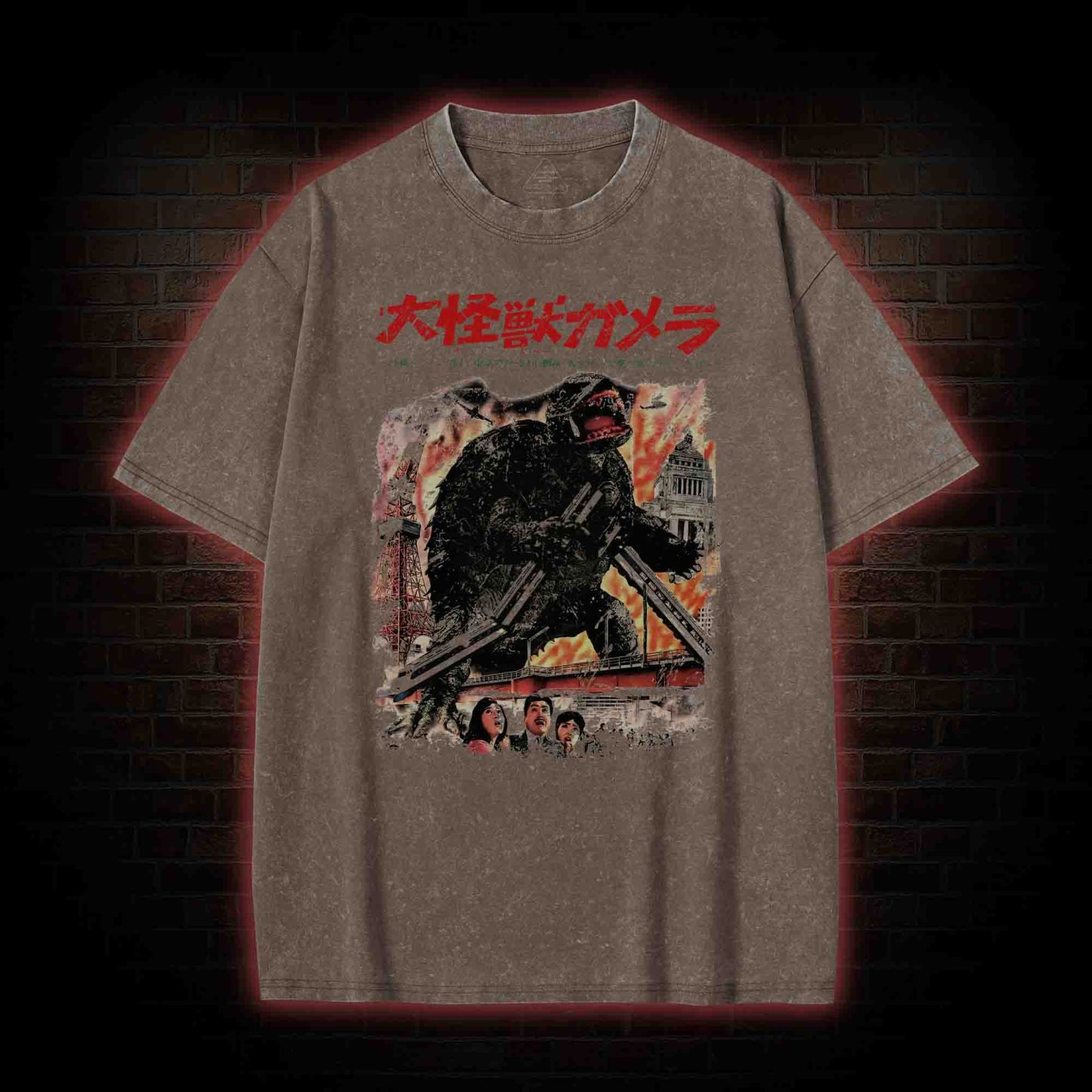 Giant Flying Turtle Washed T-shirt