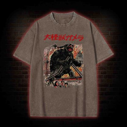 Giant Flying Turtle Washed T-shirt