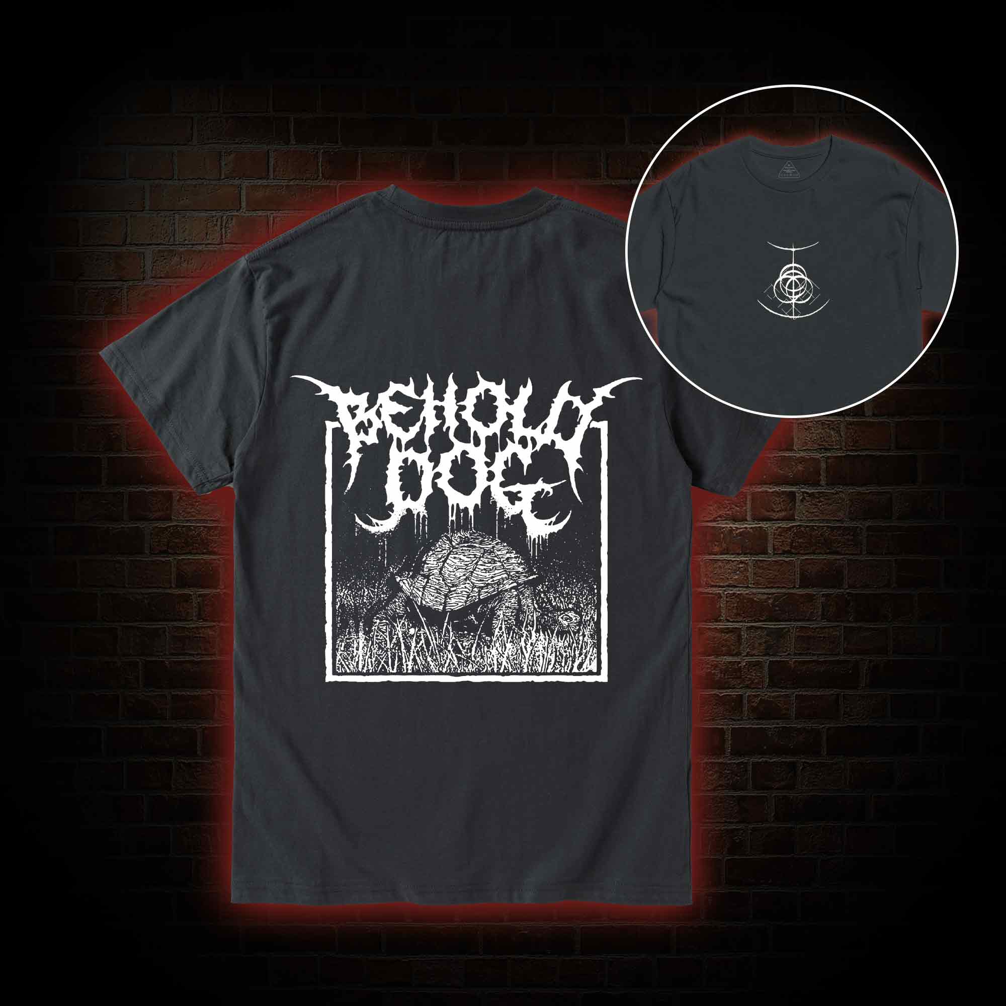 Behold Dog Back Print T-Shirt