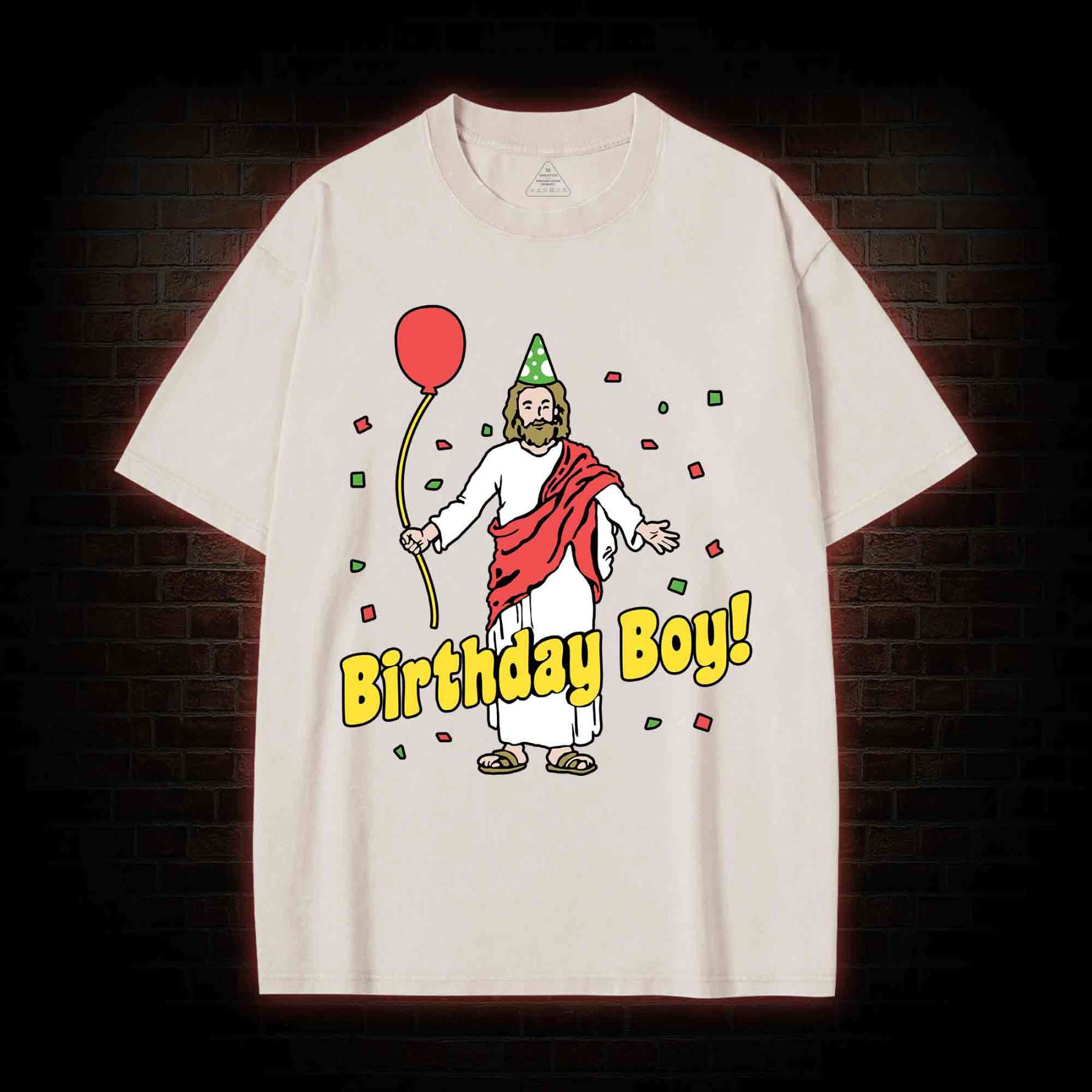 Birthday Boy Washed T-shirt