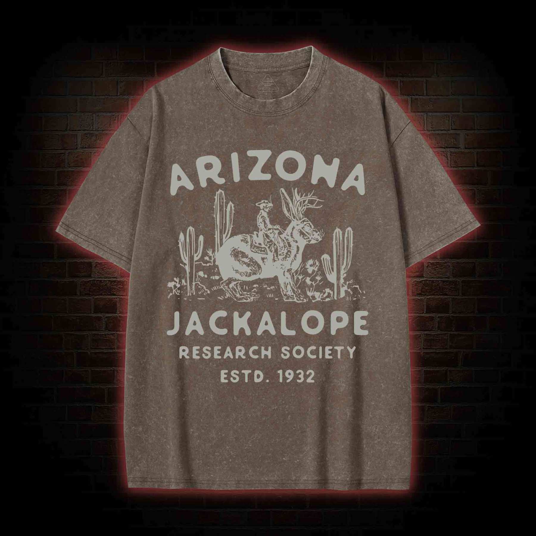 Arizona Jackalope Research Society Washed T-shirt