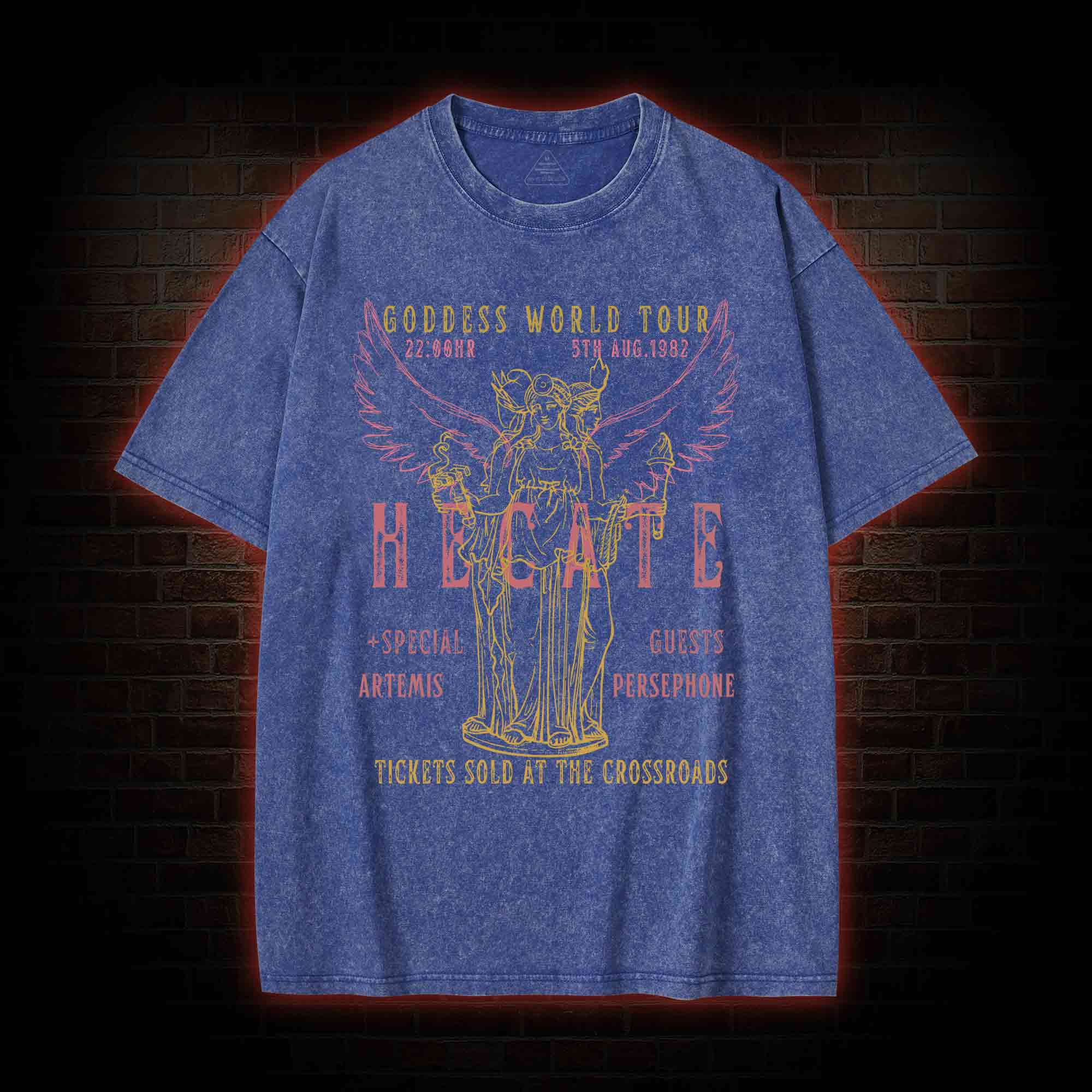 Goddess World Tour Tickets Sold At The Crossroads Washed T-shirt