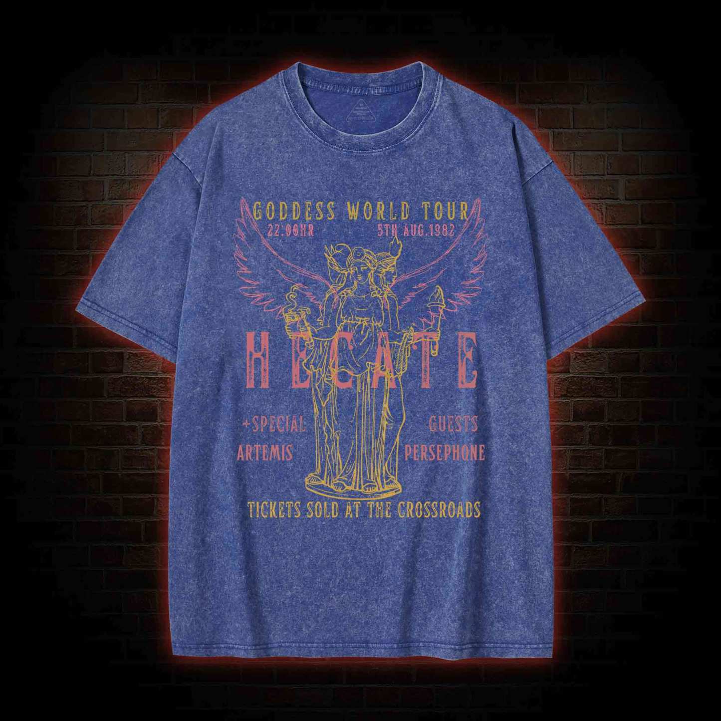 Goddess World Tour Tickets Sold At The Crossroads Washed T-shirt