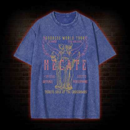 Goddess World Tour Tickets Sold At The Crossroads Washed T-shirt