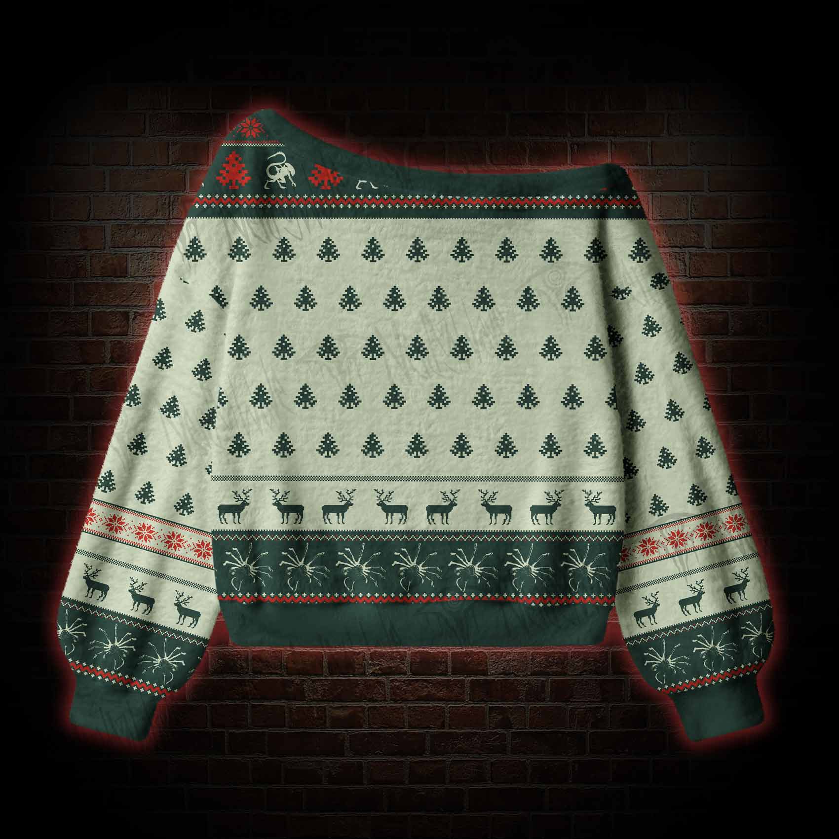 Alien 426 Off Shoulder Ugly Sweater