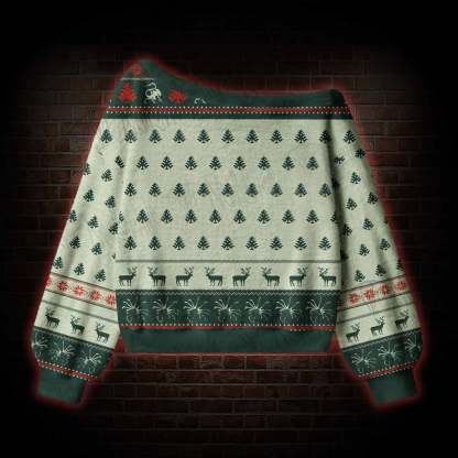 Alien 426 Off Shoulder Ugly Sweater