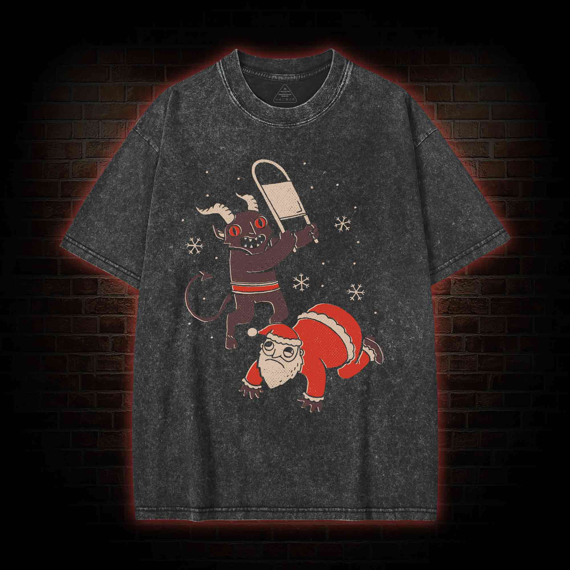 Not Today Santa Washed T-shirt