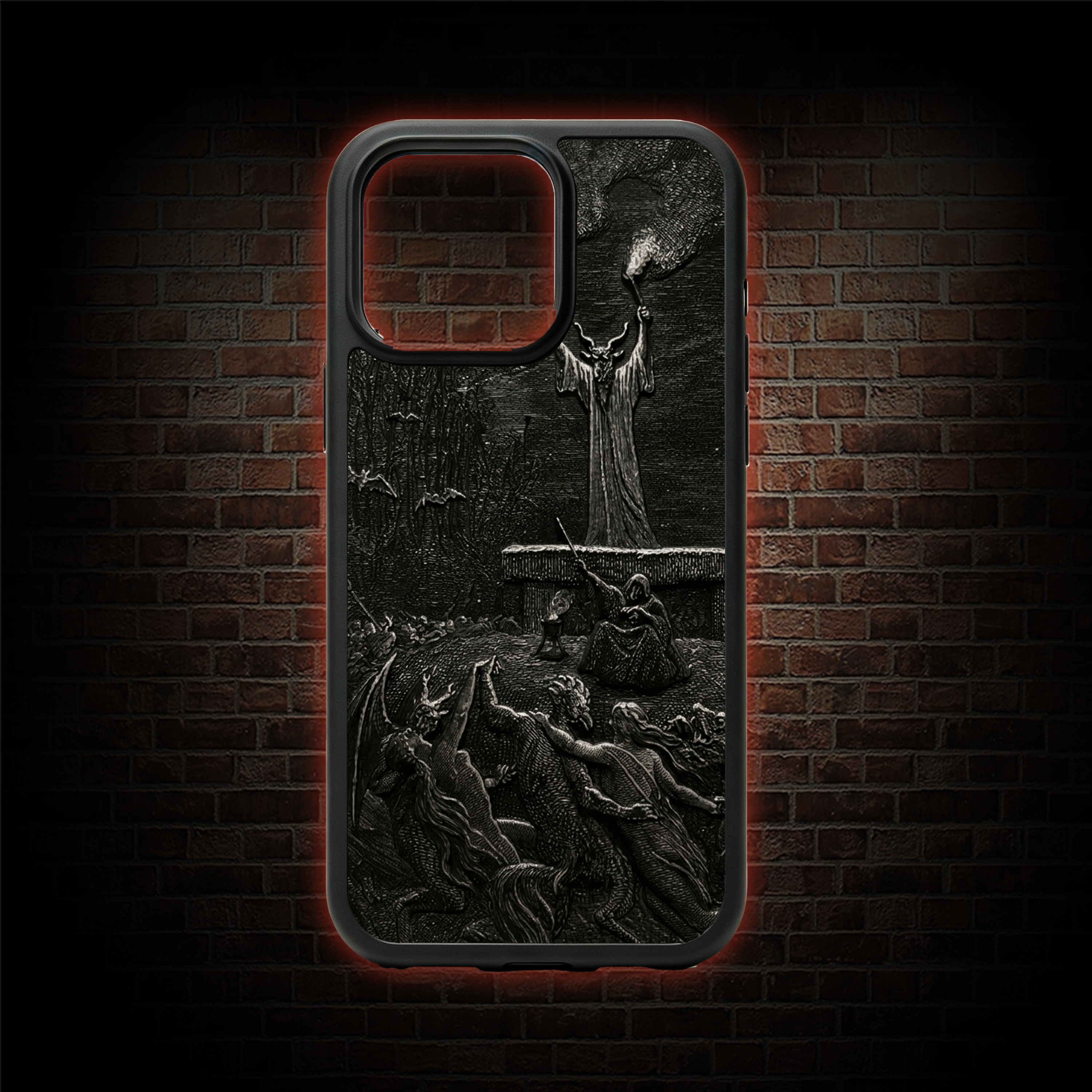 Witches Sabbath 3D Acrylic Relief Phone Case