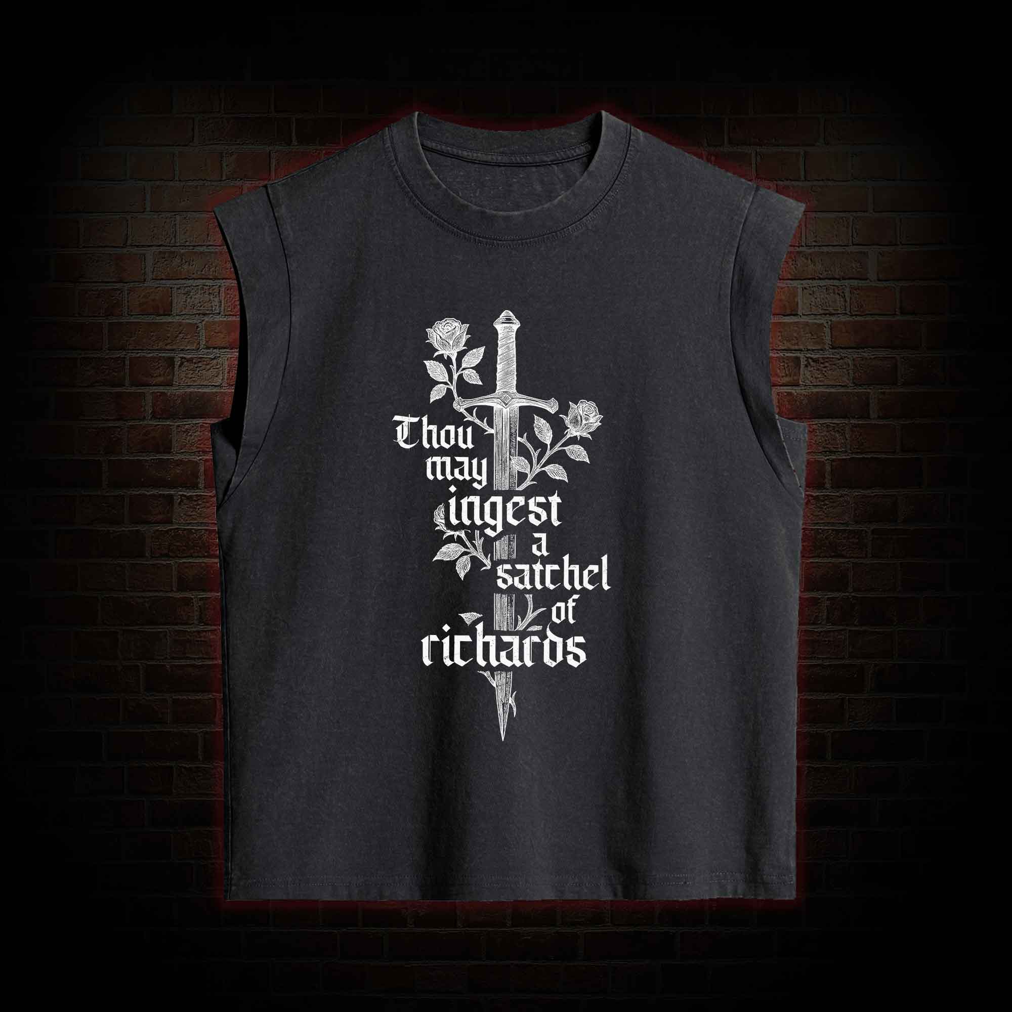 Thou May Ingest a Satchel of Richards Women's Washed Tank Top